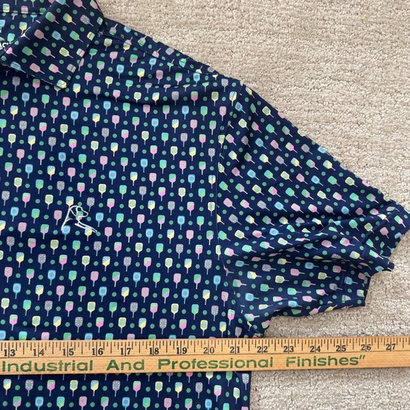 Rhoback The Pickleball Collection Performance Men's Polo Shirt Size Medium EUC - Picture 8 of 9